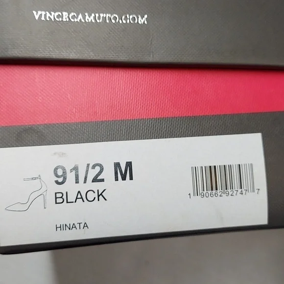 Vince Camuto Hinata Black Ankle Strap Heel Size 9 1/2 M - Picture 3 of 10